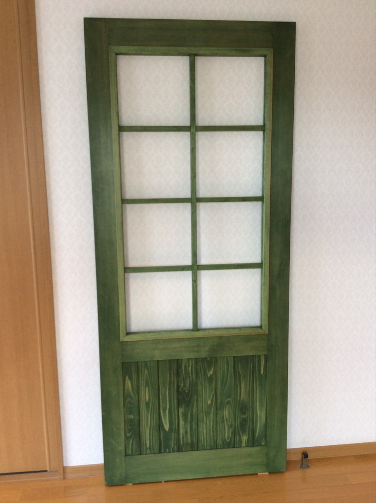 デザイン建具・窓格子杉腰板付き(屋内用)